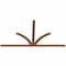 Ekena Millwork Richland Timber Gable Bracket, Western Red Cedar, 96"W x 52"H x 1 1/2"D x 3 1/2"F, 13/12 Pitch GBW096X52X0204RIC00SWR - alternate 5